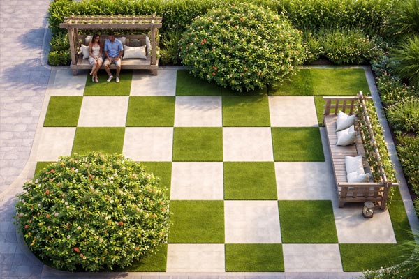 checked-lawn